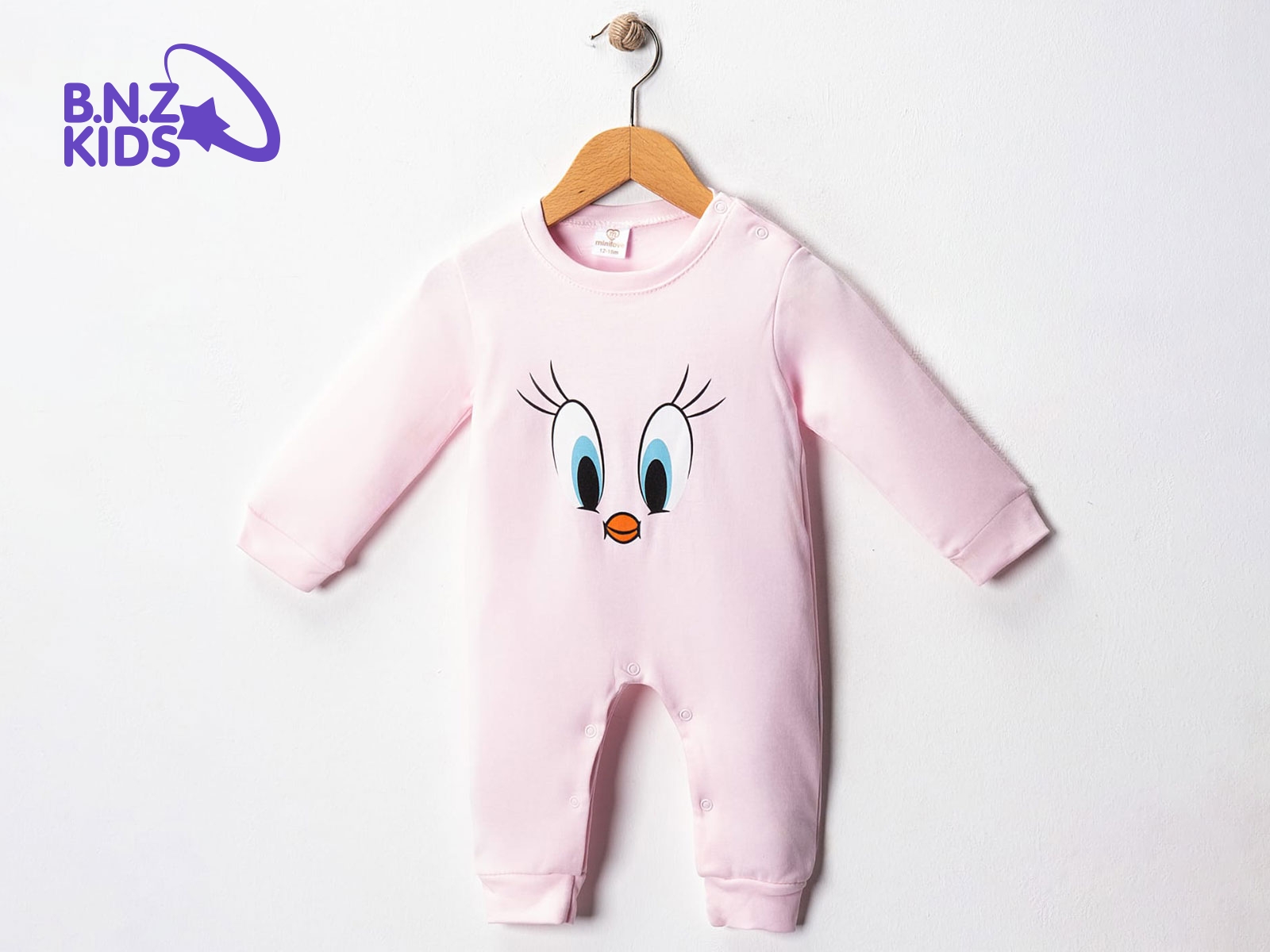 Tweety Baskılı Unisex Bebe Tulum