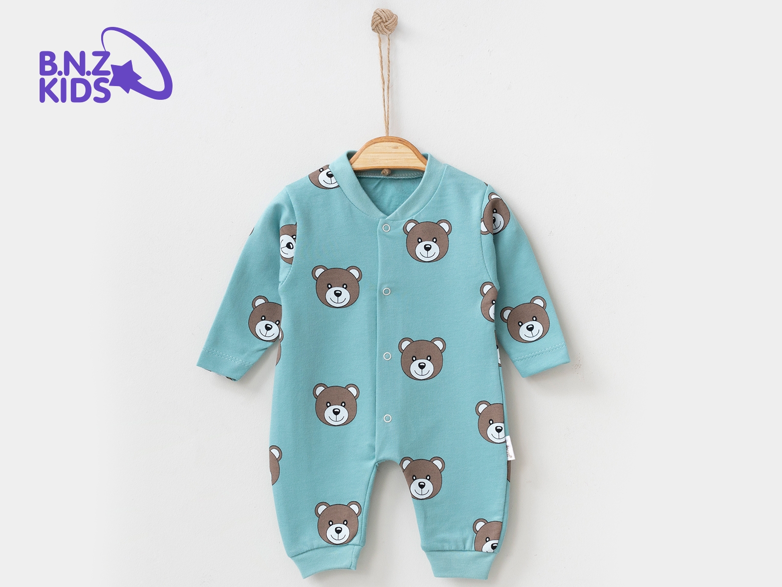 Ayıcık Desenli Unisex Tulum 