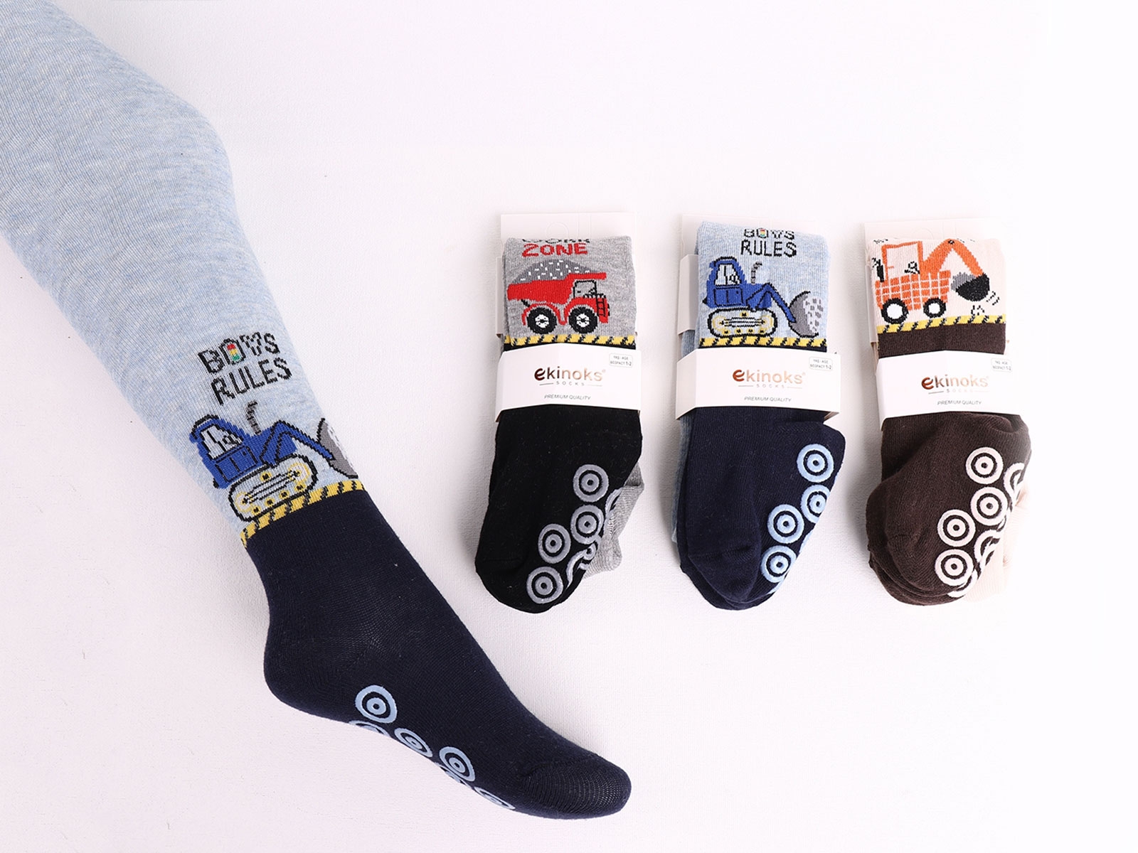Abs Kaydırmaz Desenli Unisex Külotlu Çorap