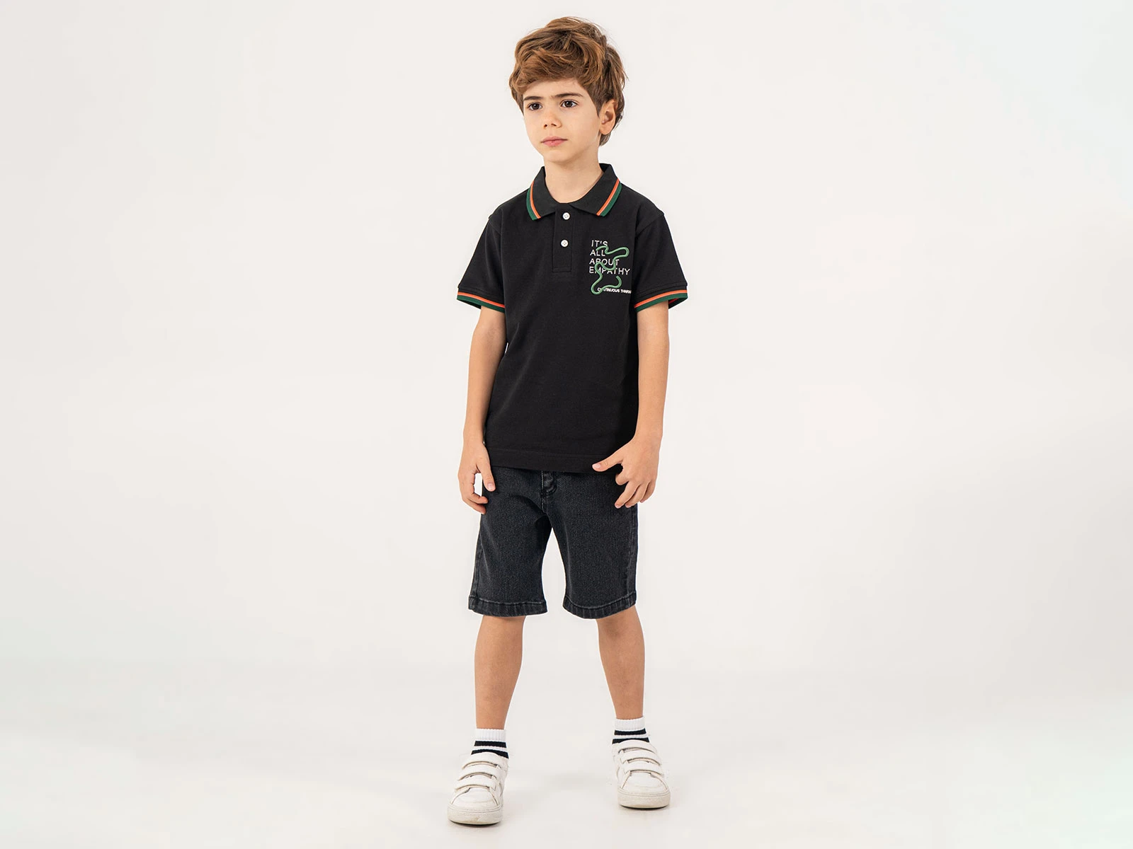 All Nakışlı Polo Yakalı Erkek Takım