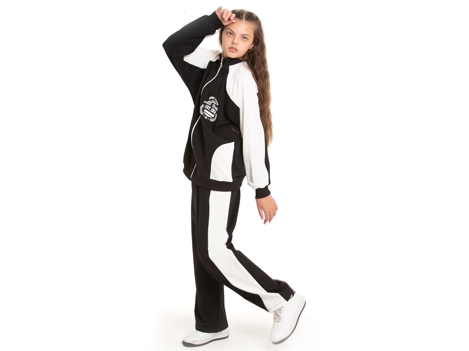 Toptan COOL KİDS All Stars Baskılı Hırkalı Kız Takım  Toptan Bebek Çocuk Giyim - Beniz Kids