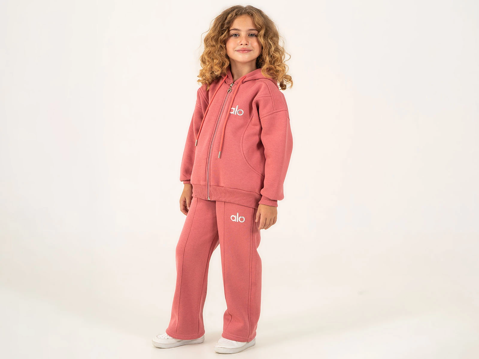 Toptan LUMİİ Alo Baskılı Hırkalı 3 İp Şardonlu Kız Takım  Toptan Bebek Çocuk Giyim - Beniz Kids