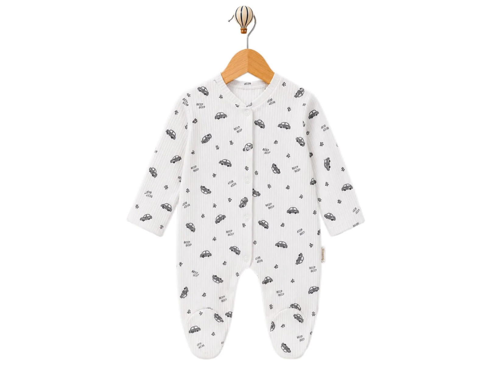 Toptan SÜPERMİNİ  Araba Desenli Erkek Bebe Tulum Toptan Bebek Çocuk Giyim - Beniz Kids