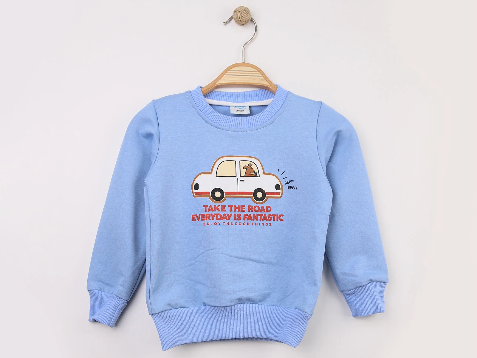Toptan WENGE KİDS Arba Baskılı 2 İp Erkek Sweat Toptan Bebek Çocuk Giyim - Beniz Kids