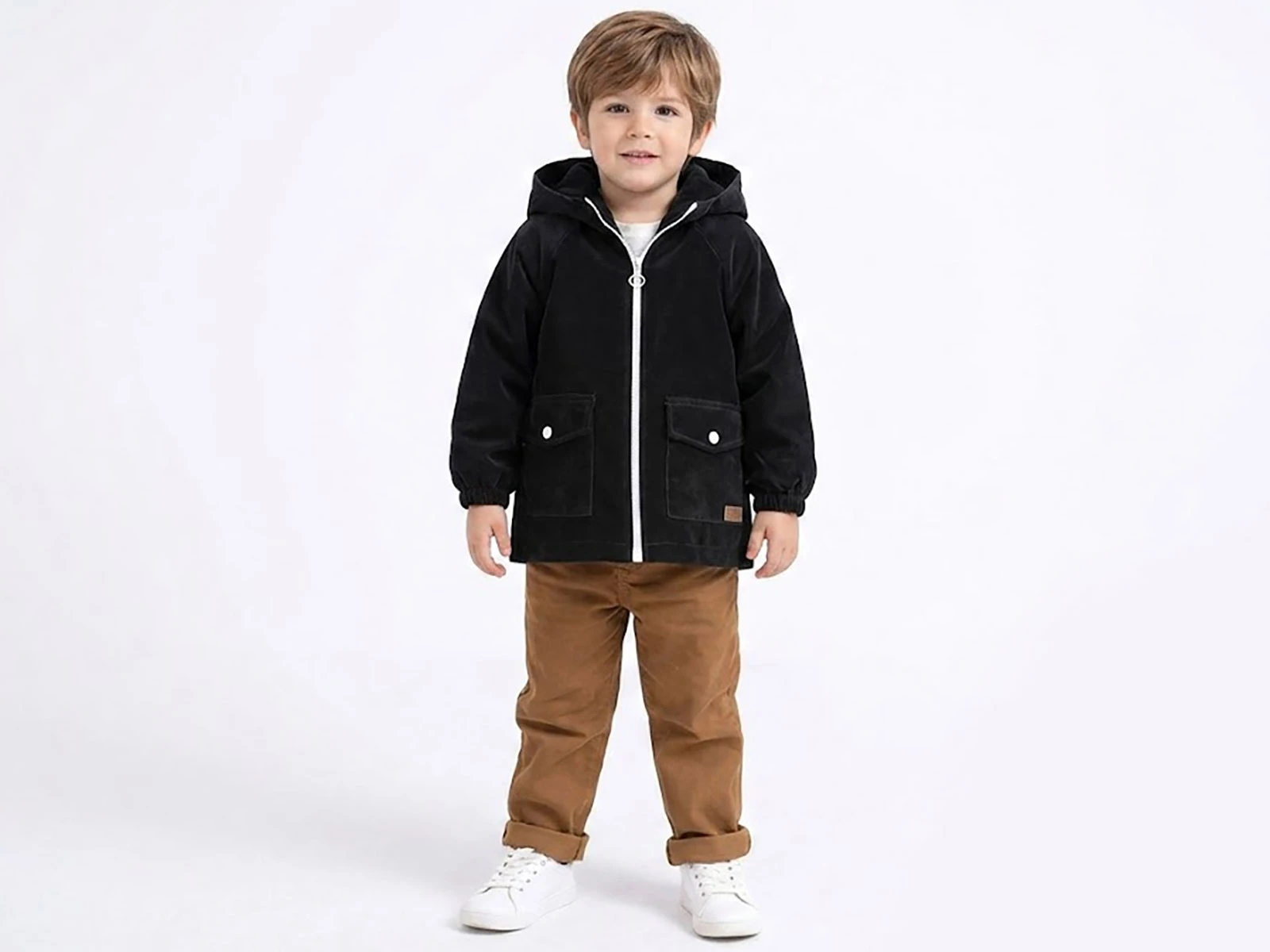 Toptan CRİSPY Armalı Cepli Erkek Yağmurluk  Toptan Bebek Çocuk Giyim - Beniz Kids