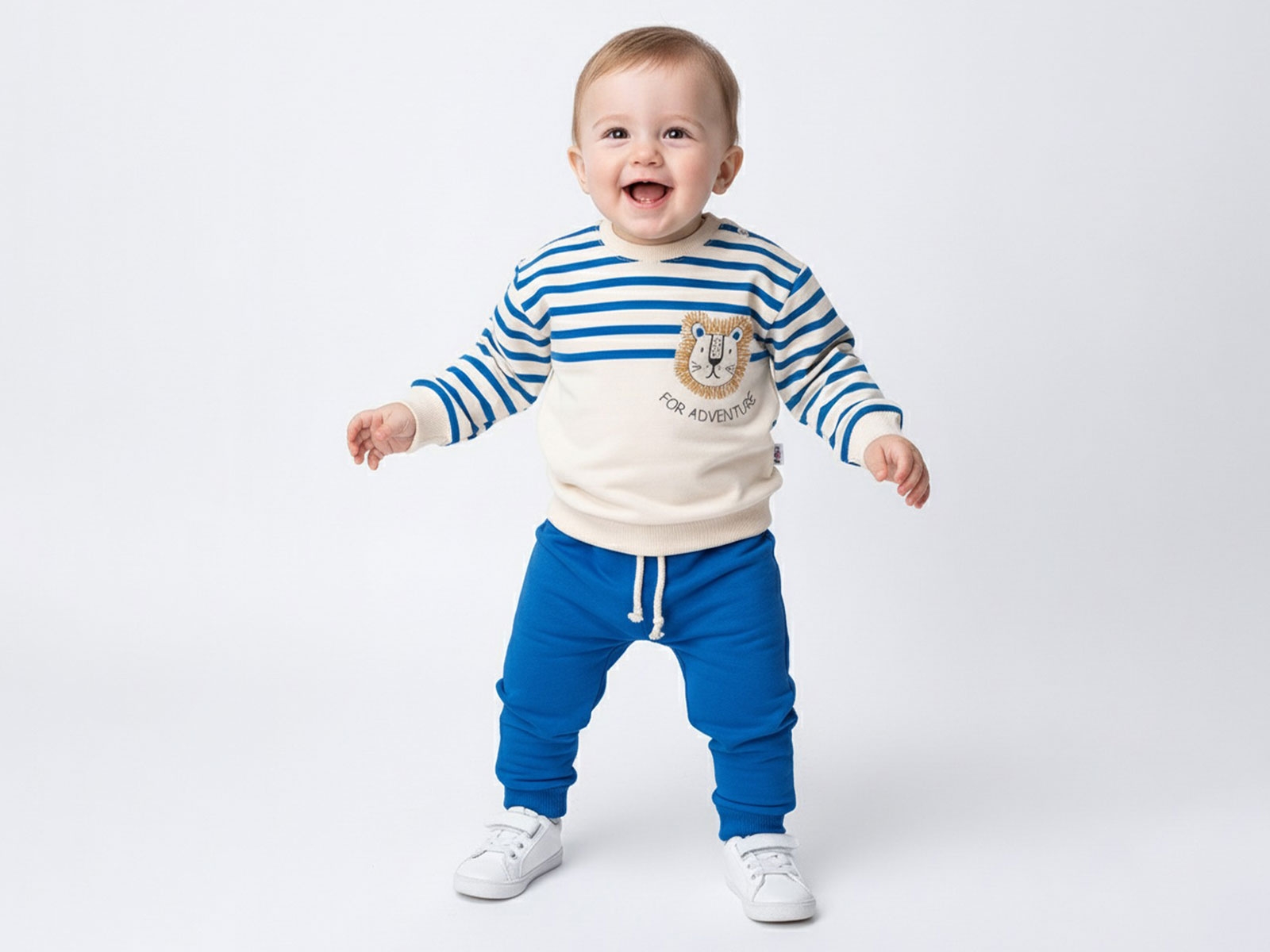 Aslan Baskılı Erkek Bebe Takım