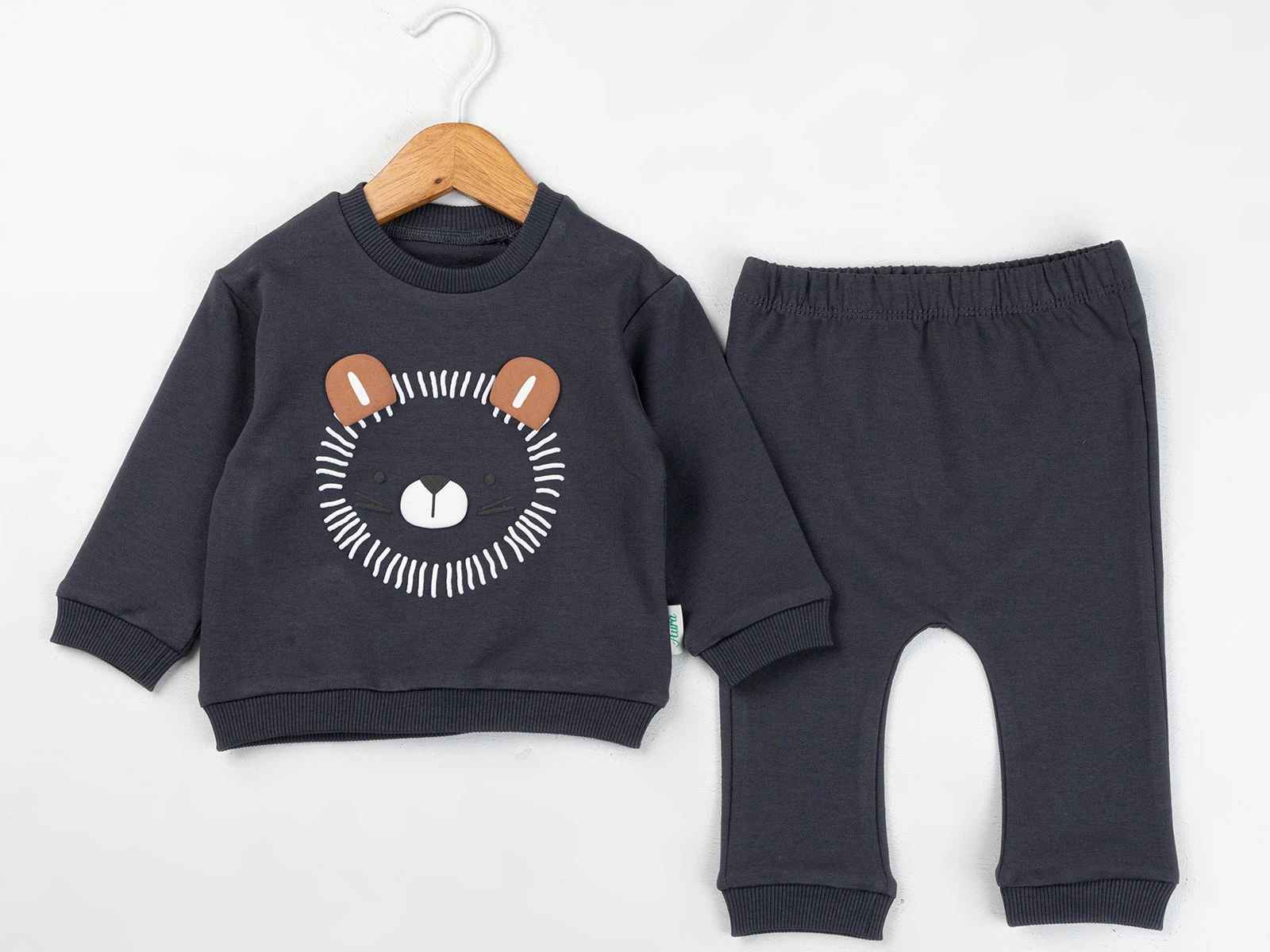Toptan COMİX Aslan Baskılı Erkek Bebe Takım  Toptan Bebek Çocuk Giyim - Beniz Kids