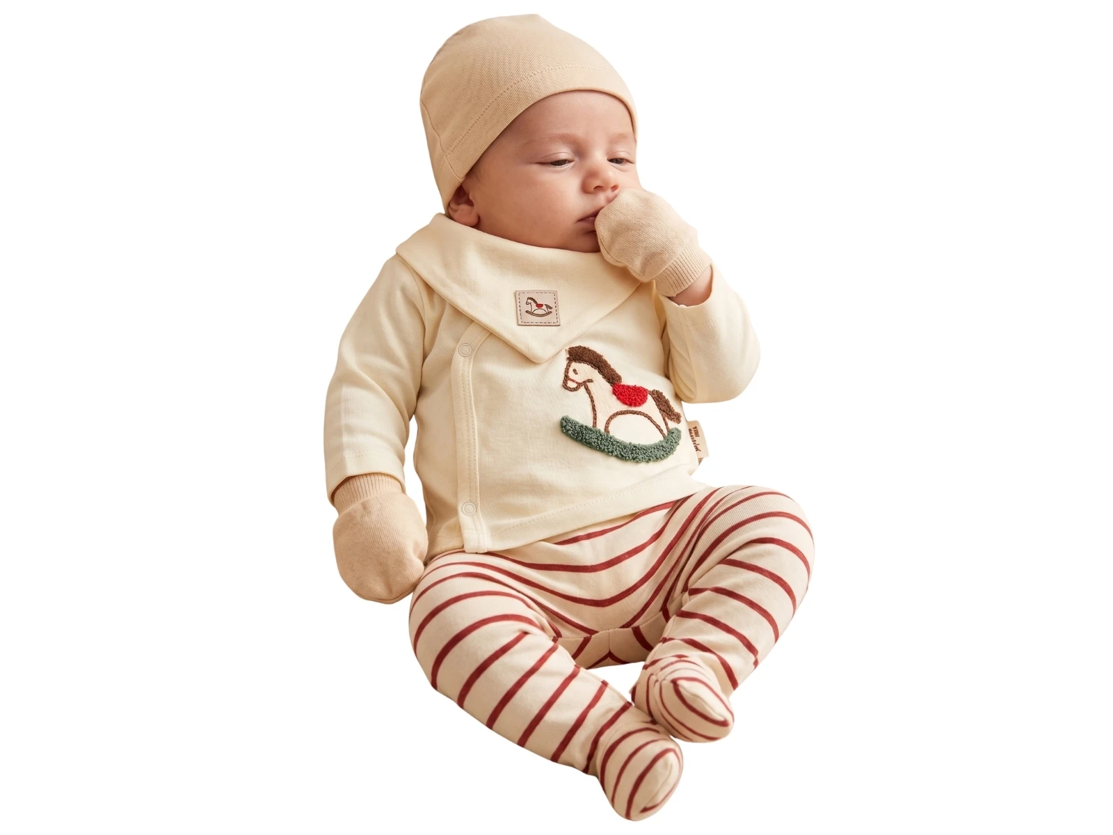 At Nakışlı Bebe Hastane Çıkışı Beşli Set