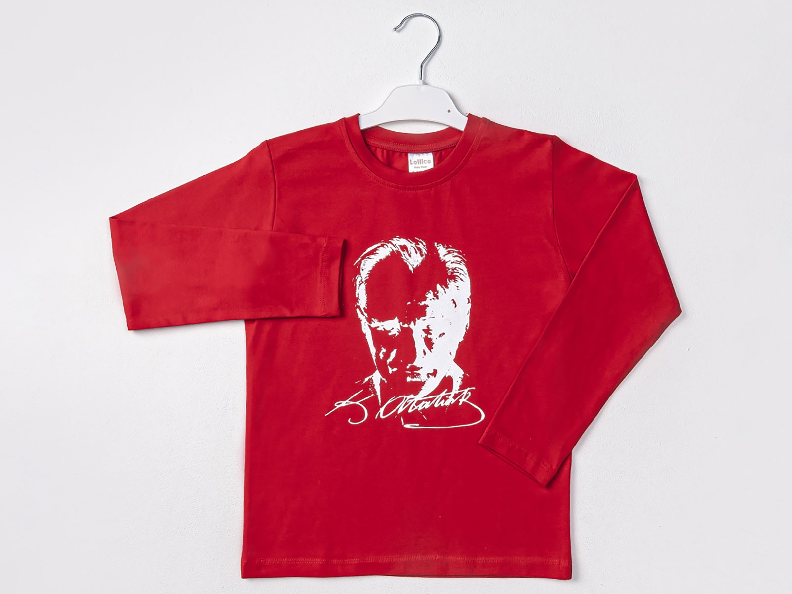 Atatürk Baskılı Unisex Uzun Kollu Badi