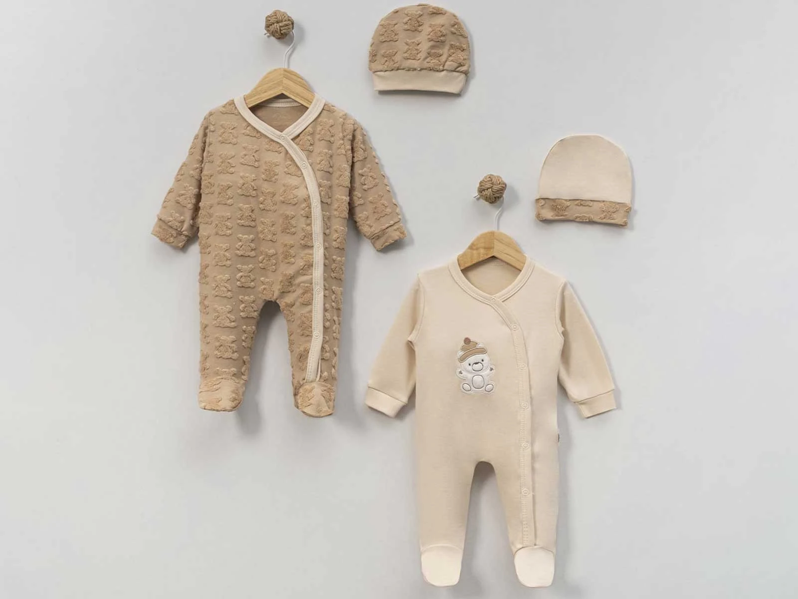 Ayıcık Baskılı Bebe Tulum 