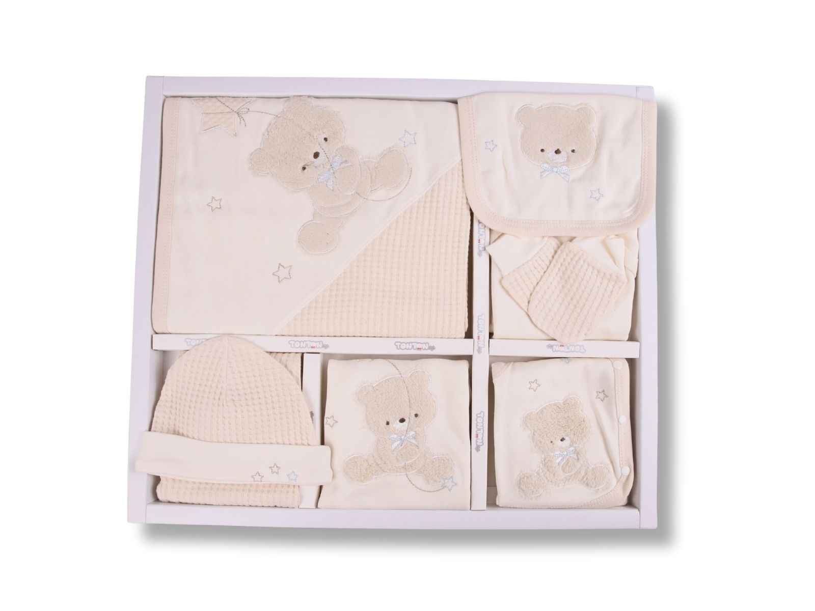 Ayıcık Baskılı Erkek Bebe Hastane Çıkışı 10lü Set
