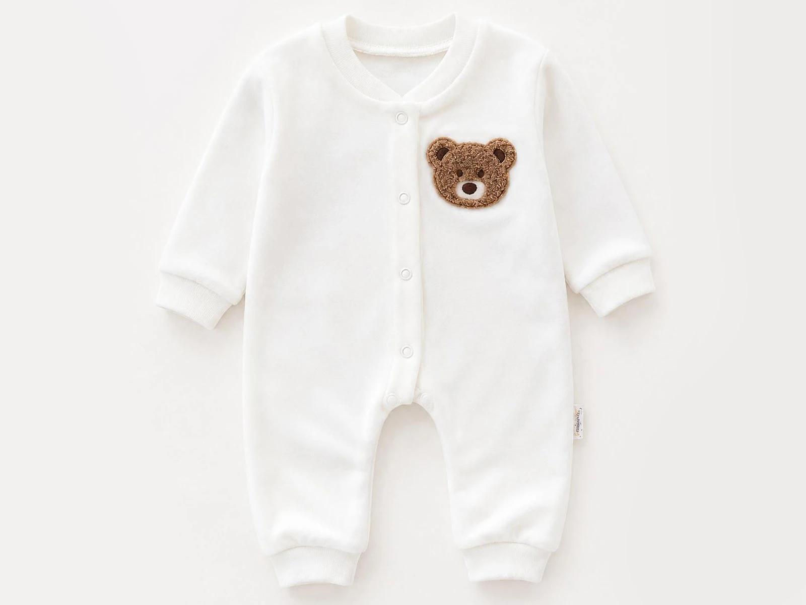 Toptan SÜPERMİNİ  Ayıcık Baskılı Erkek Bebe Tulum Toptan Bebek Çocuk Giyim - Beniz Kids