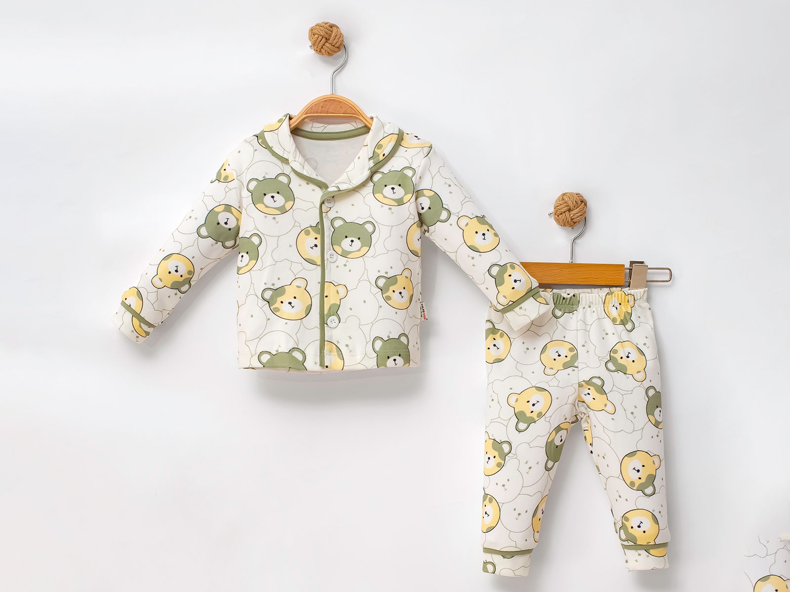 Ayıcık Desenli Erkek Pijama Takım