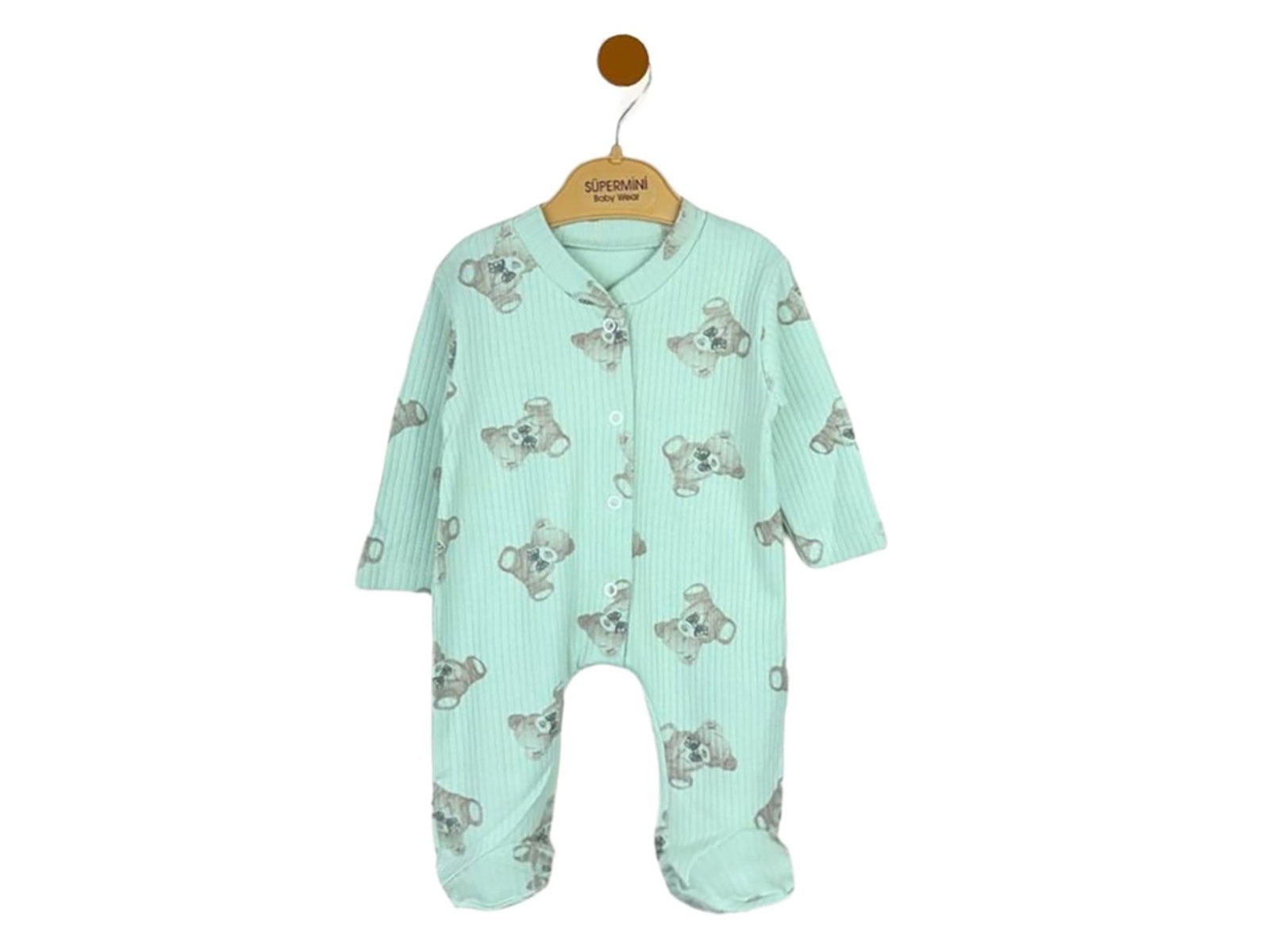 Ayıcık Desenli Kız Pijama Takım