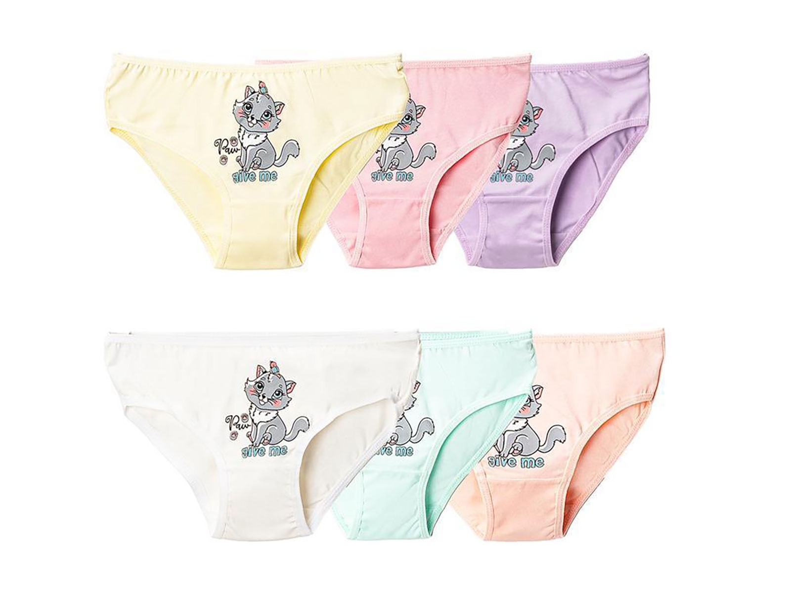 Baskılı Kız Slip Külot