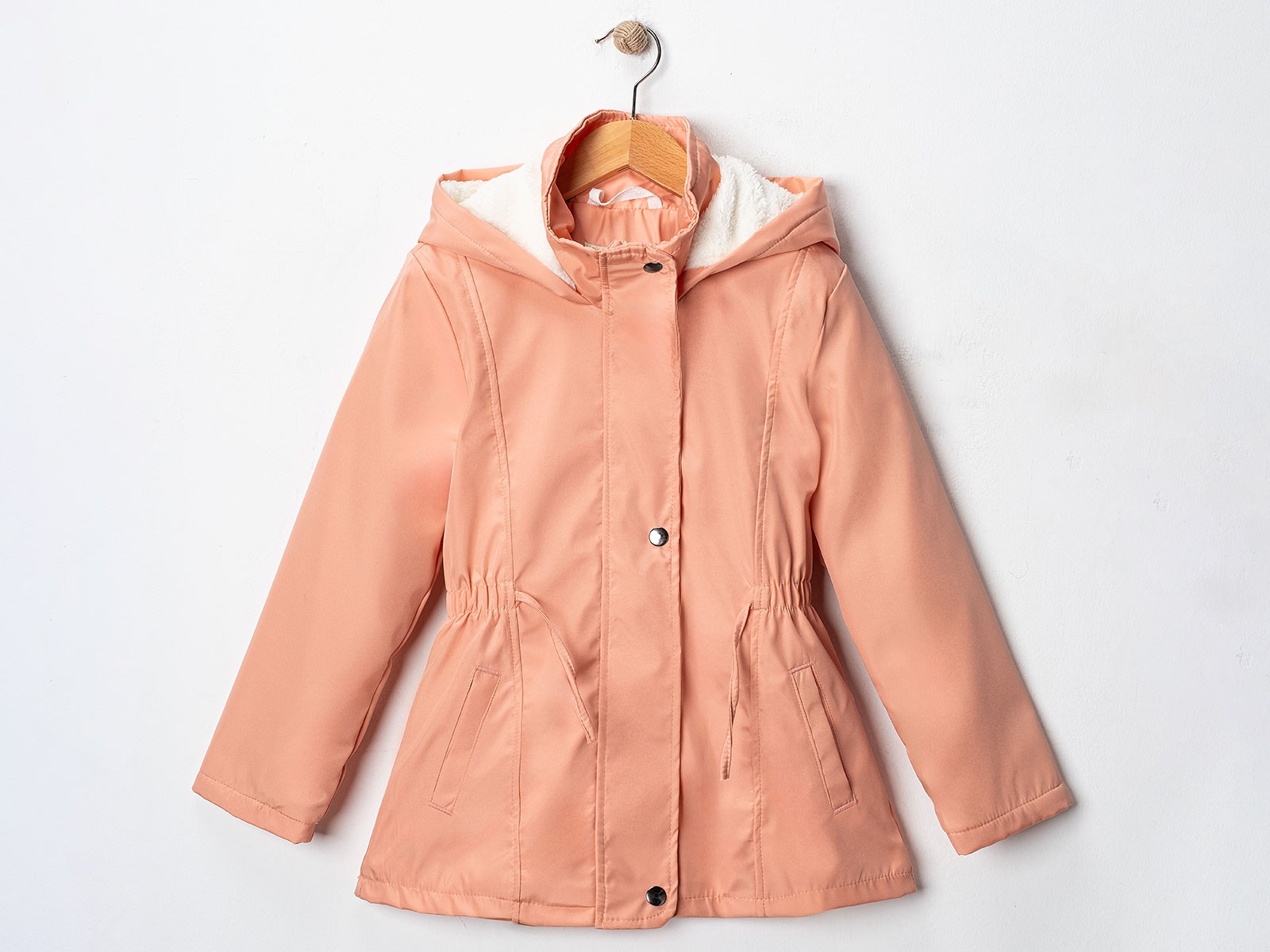 Toptan CARİNO Beli Lastikli Kız Mont Toptan Bebek Çocuk Giyim - Beniz Kids