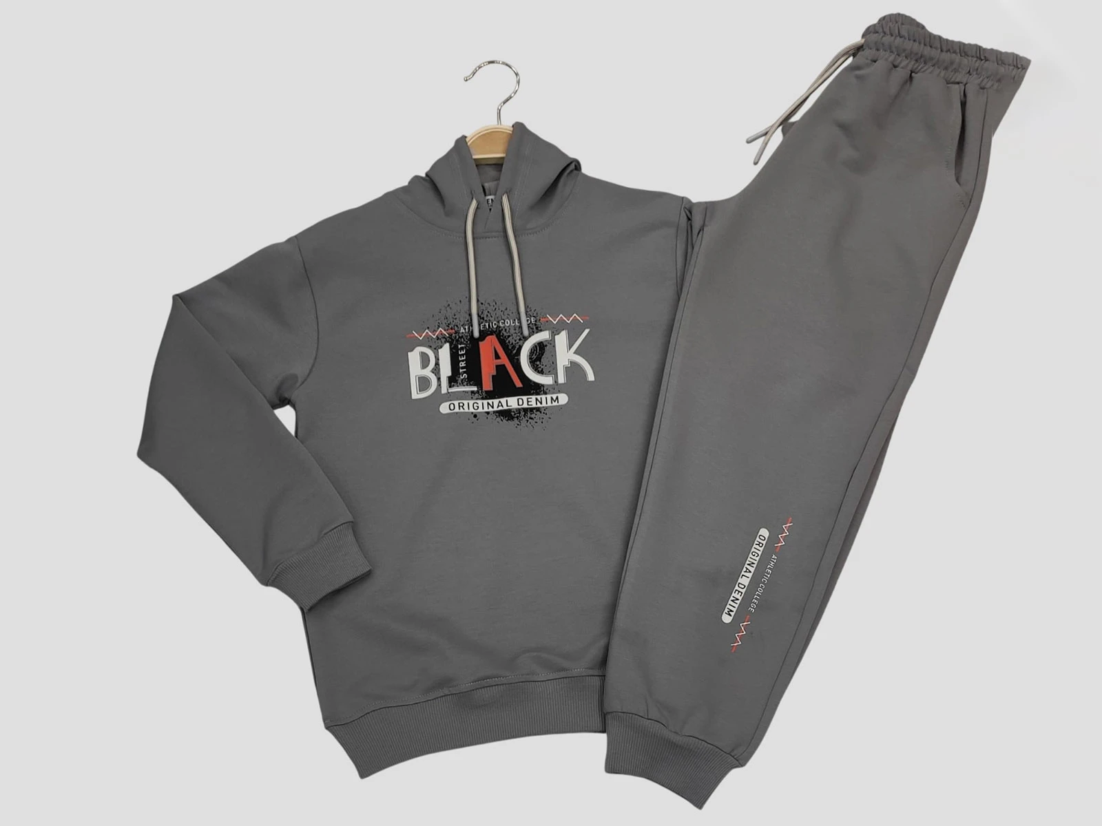 Black Baskılı Erkek Takım 