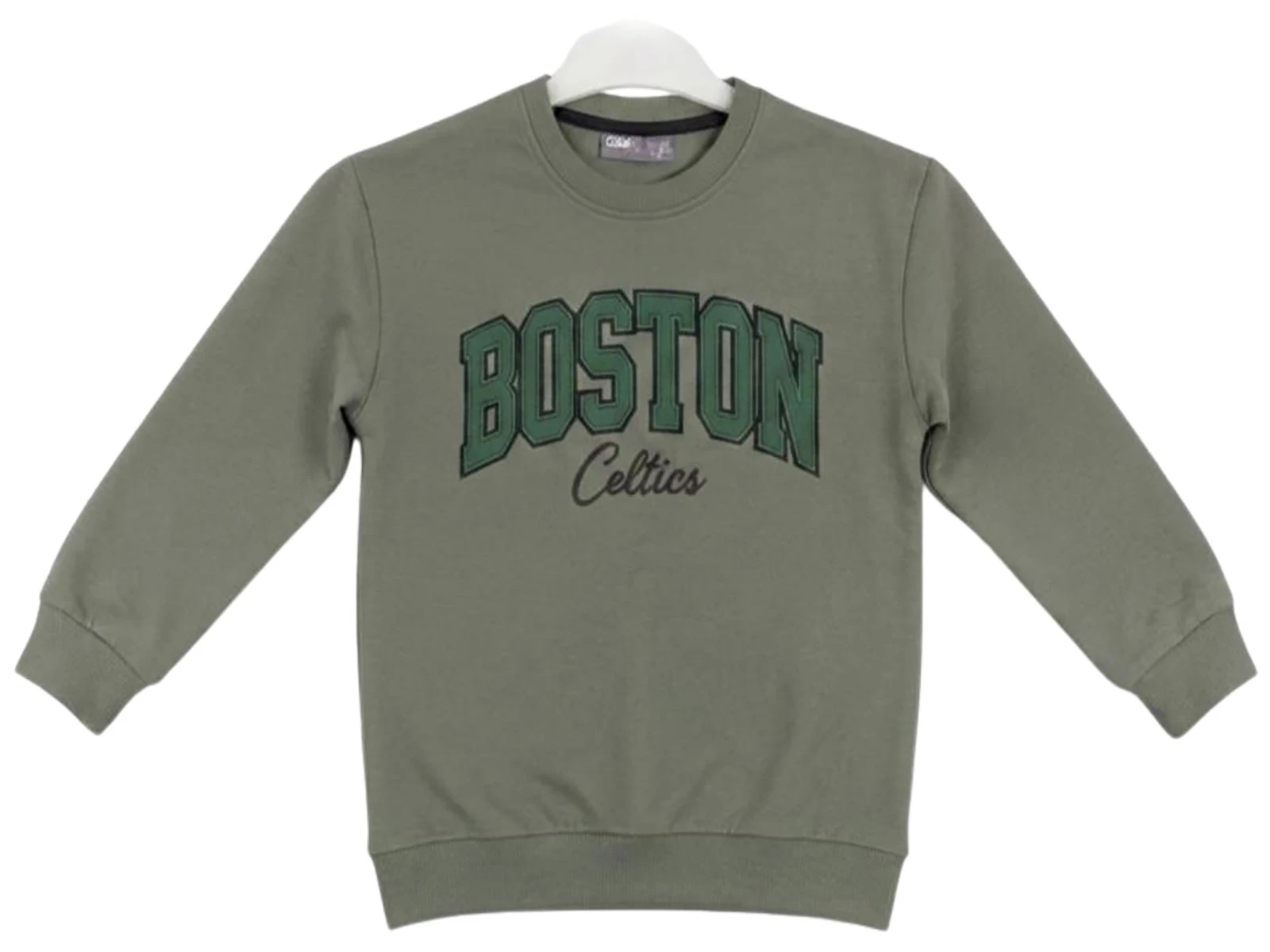 Boston Baskılı Erkek Sweat
