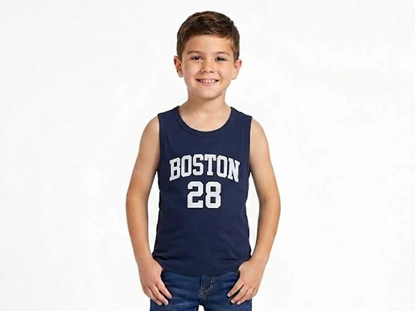 Boston Baskılı Erkek Tişört 