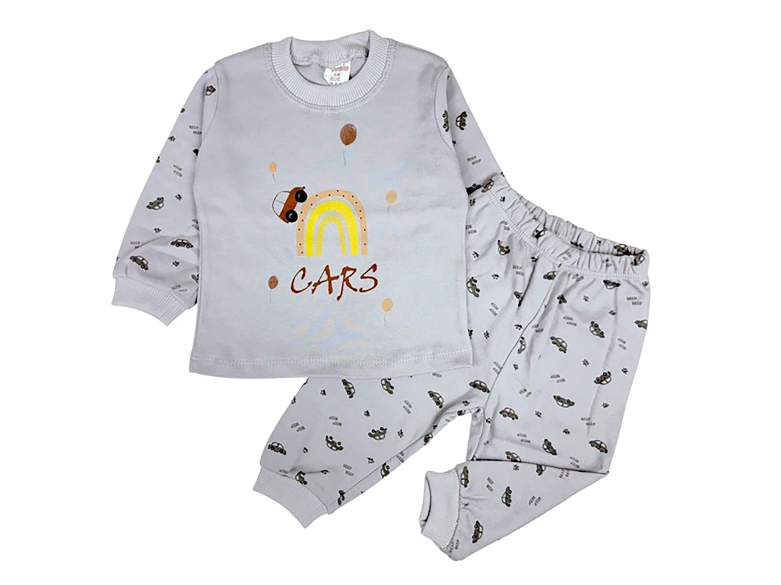 Cars Baskılı Erkek Bebe Pijama Takım