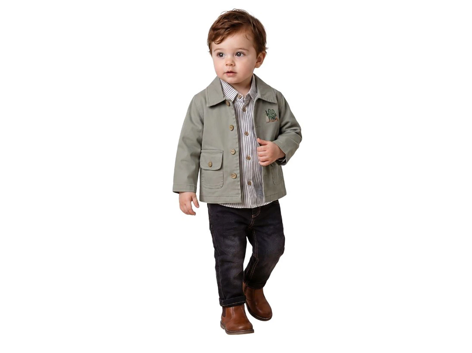 Toptan ORYEDA Ceket Gömlek 3'lü Erkek Bebek Takım Toptan Bebek Çocuk Giyim - Beniz Kids