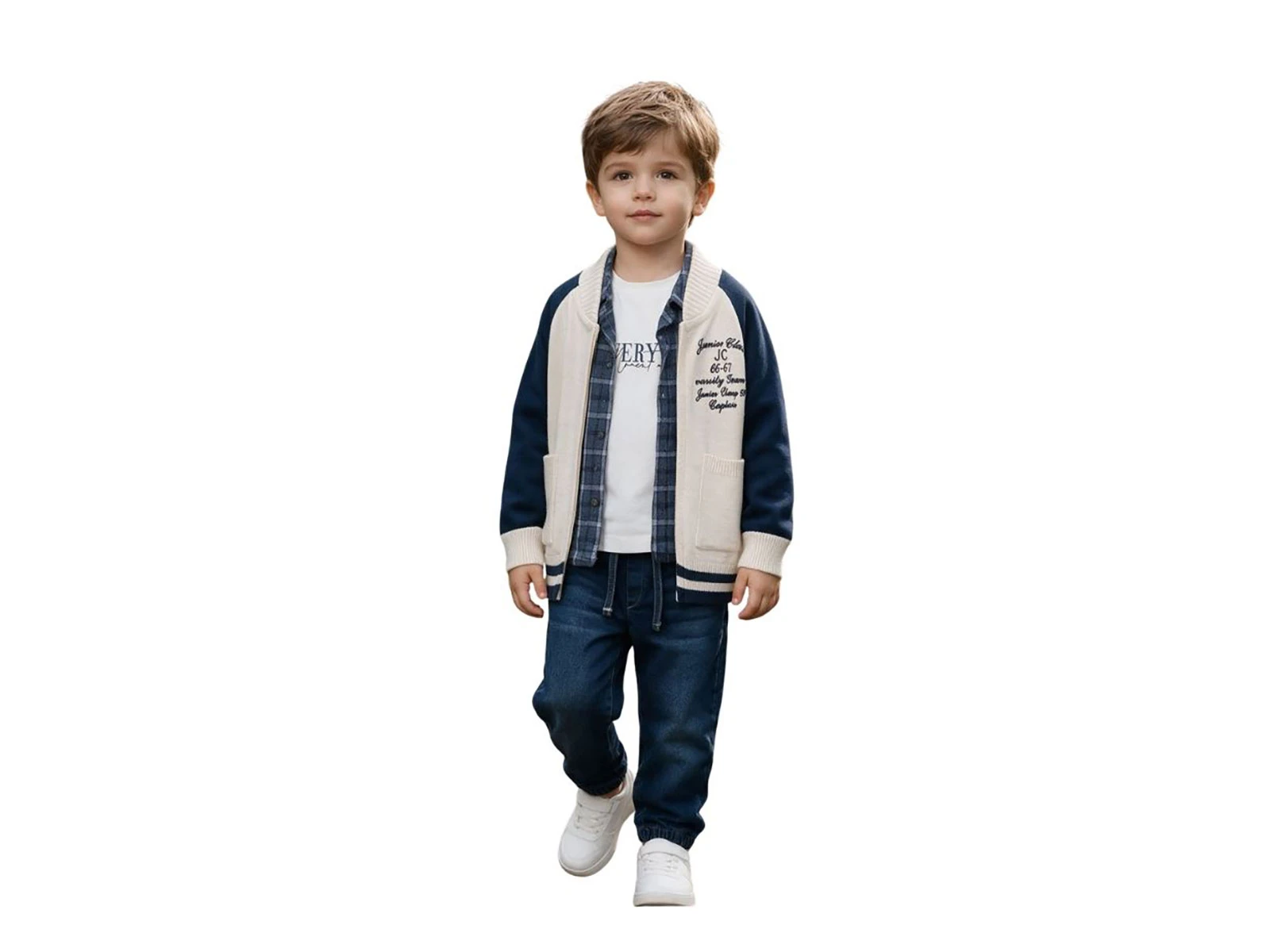 Toptan JUNİOR CLASS Ceket Gömlek 4'lü Erkek Çocuk Takım Toptan Bebek Çocuk Giyim - Beniz Kids