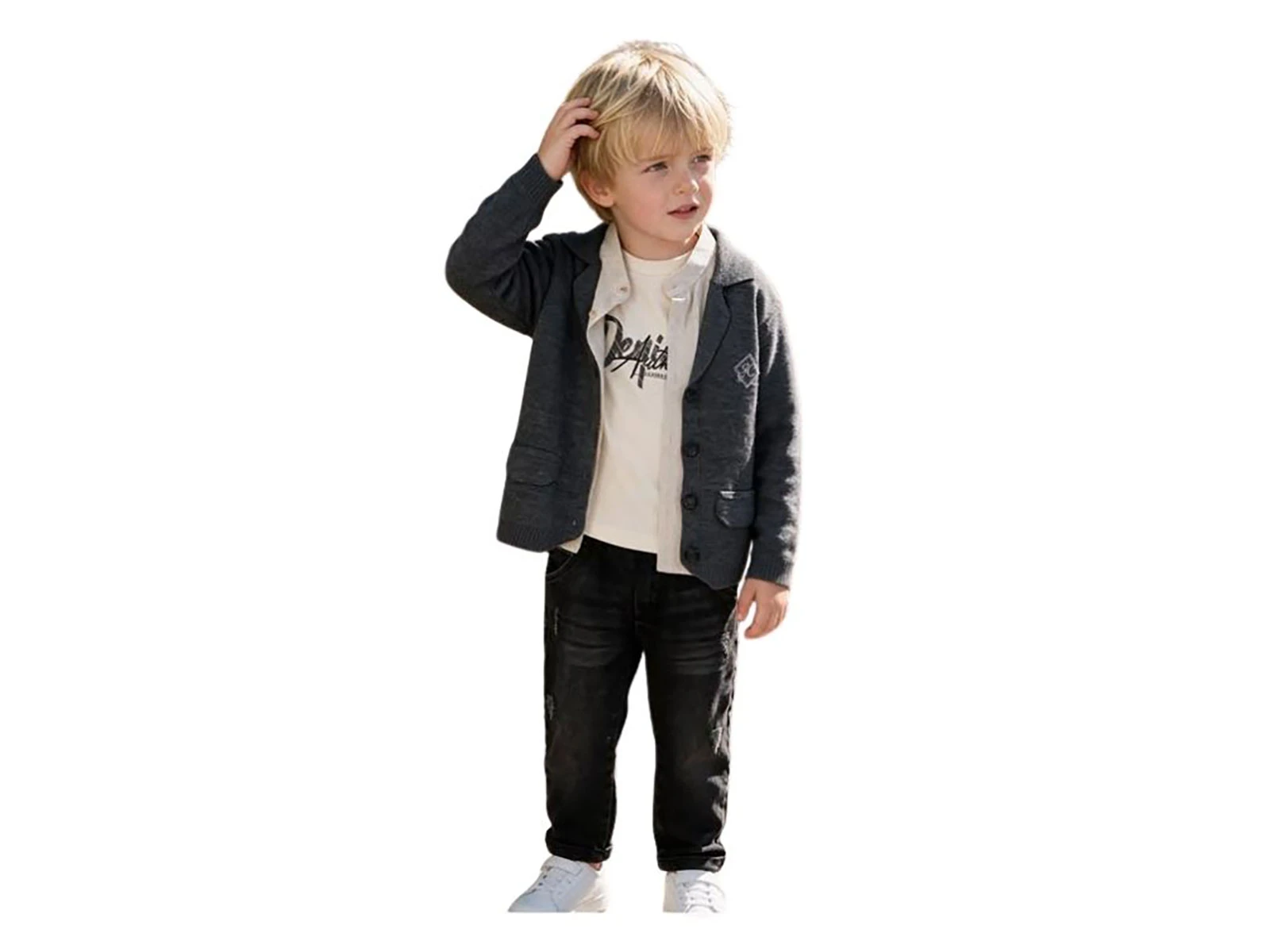 Toptan JUNİOR CLASS Ceketli 4'lü Erkek Çocuk Takım Toptan Bebek Çocuk Giyim - Beniz Kids