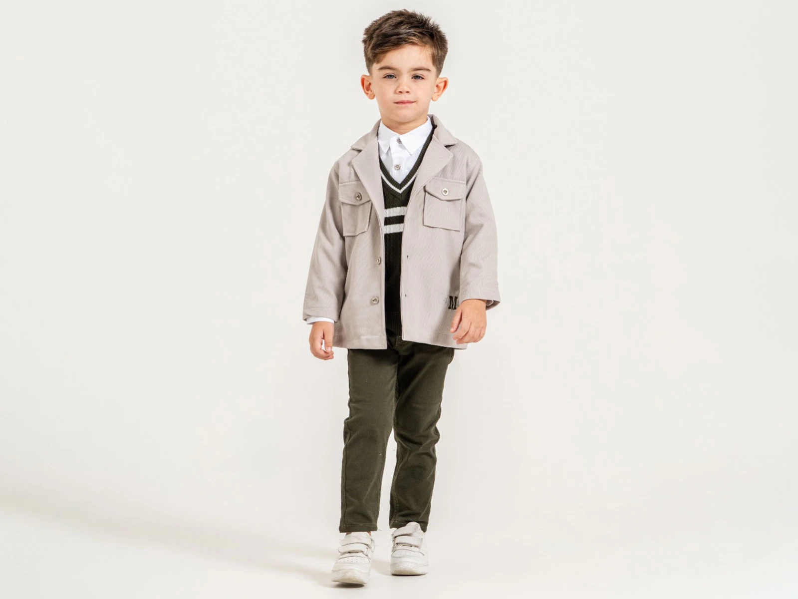 Toptan YAVRUCAK Ceketli 4'lü Erkek Çocuk Takım Toptan Bebek Çocuk Giyim - Beniz Kids