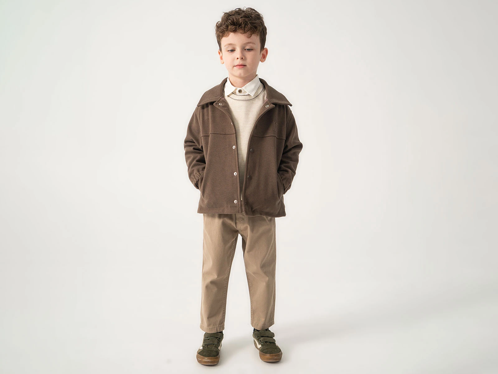 Toptan LESSOTTO Ceketli Trikolu Gömlekli Dörtlü Erkek Takım Toptan Bebek Çocuk Giyim - Beniz Kids