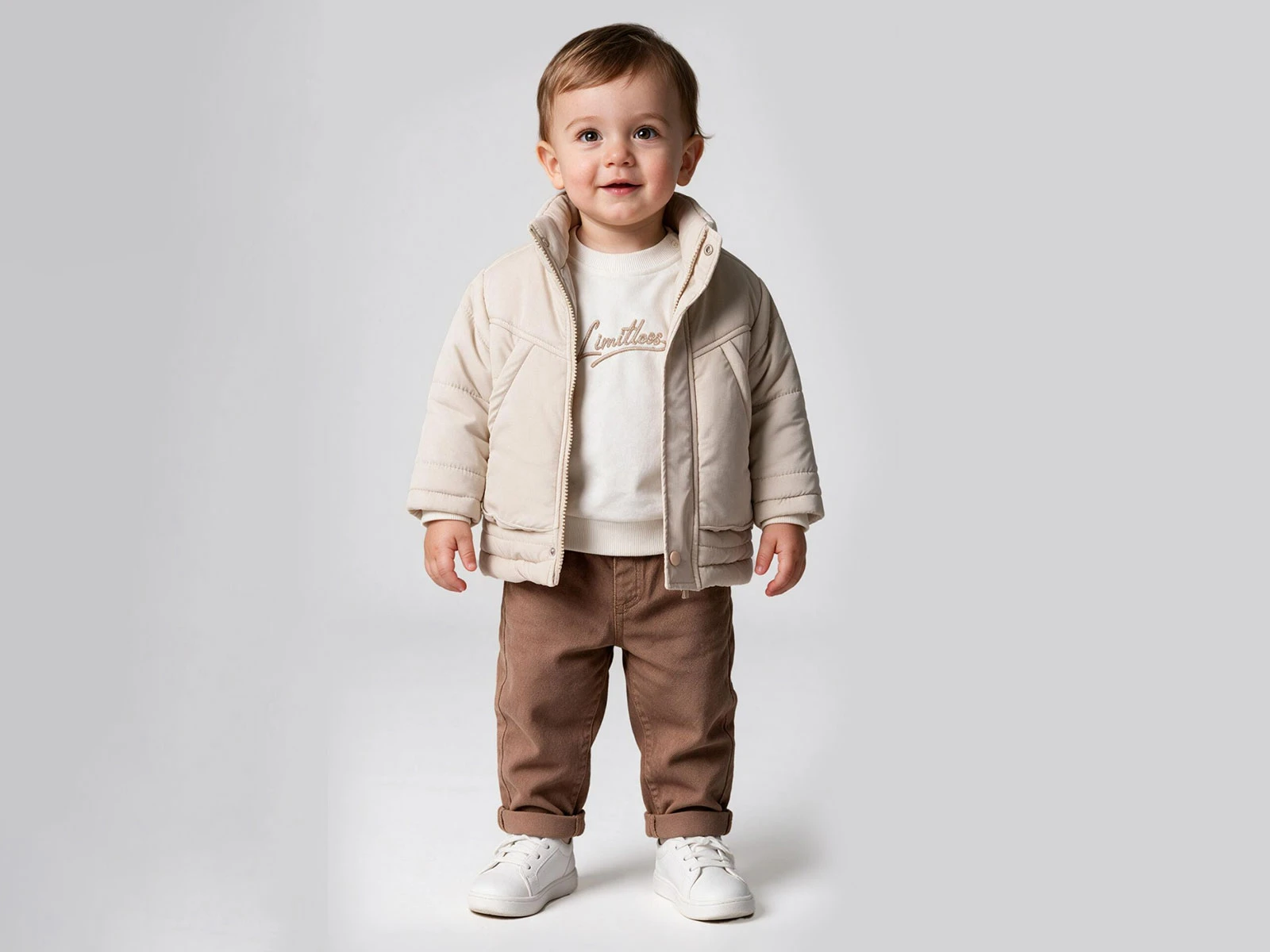 Toptan BEYAZ BEBEK Cep Detaylı 3'lü Erkek Bebek Takım Toptan Bebek Çocuk Giyim - Beniz Kids