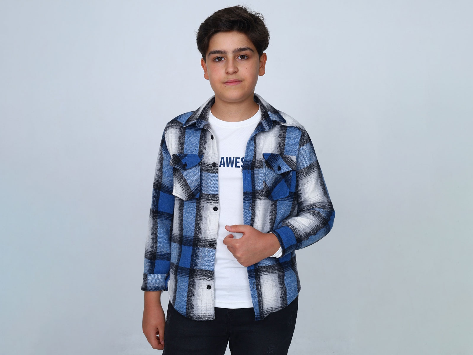 Cepli Erkek Oduncu Gömlek İkili Set