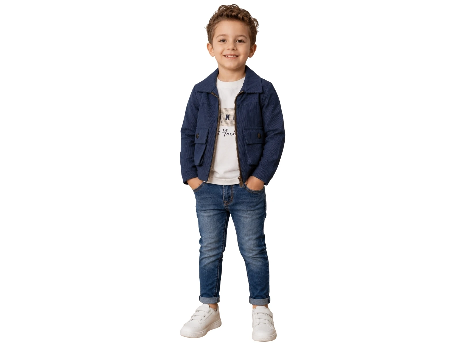 Toptan NOWA Cepli Fermuarlı Ceketli Erkek Üçlü Takım  Toptan Bebek Çocuk Giyim - Beniz Kids