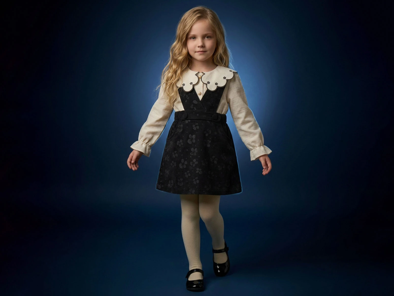 Toptan LADY GOLD Çiçek Baskılı Kız Çocuk Takım Toptan Bebek Çocuk Giyim - Beniz Kids