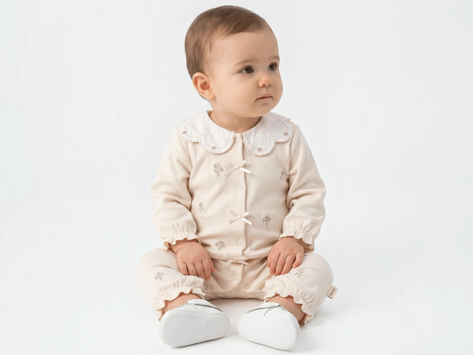 Toptan BAM-BİNO Çiçek Desenli Kız Bebe Tulum  Toptan Bebek Çocuk Giyim - Beniz Kids