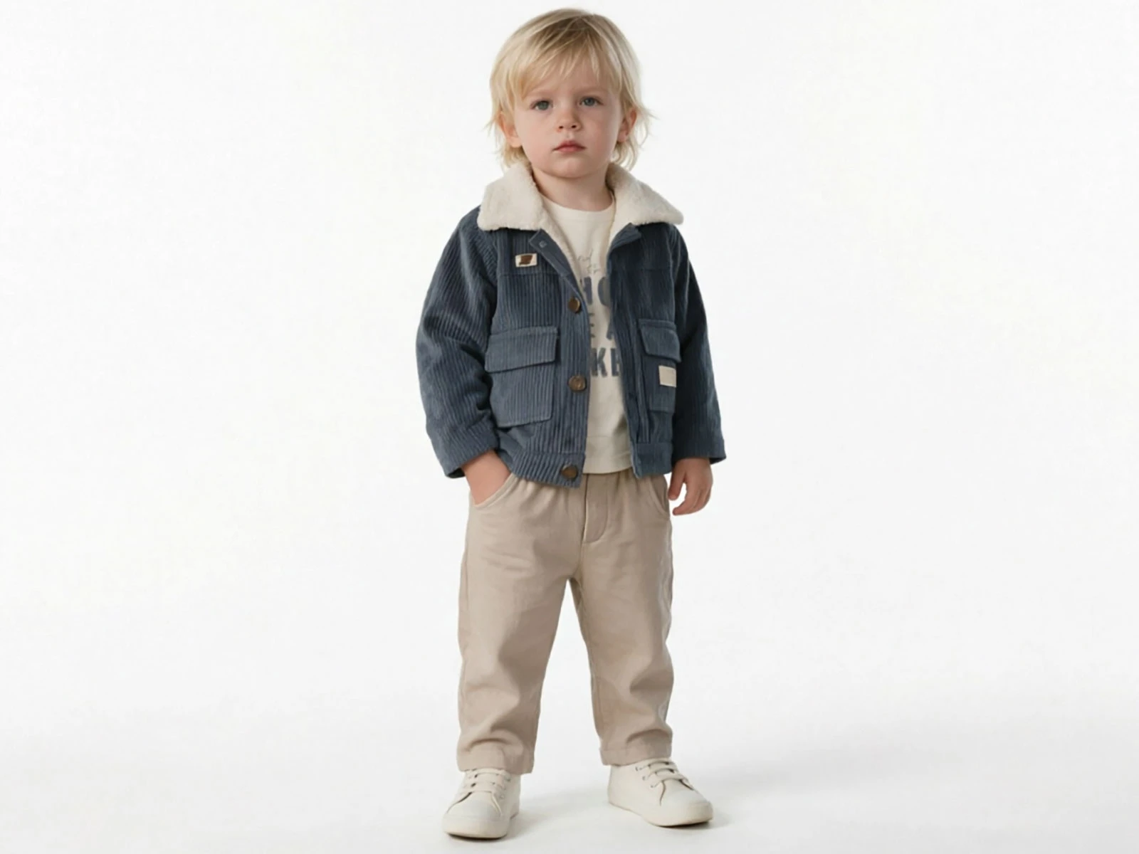 Toptan JUNİOR CLASS Çizgili Cepli Ceketli Erkek Bebe Üçlü Takım  Toptan Bebek Çocuk Giyim - Beniz Kids