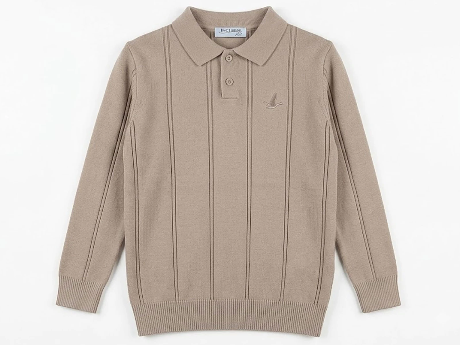 Toptan METEX Çizgili Düğmeli Yakalı Triko Erkek Sweat  Toptan Bebek Çocuk Giyim - Beniz Kids
