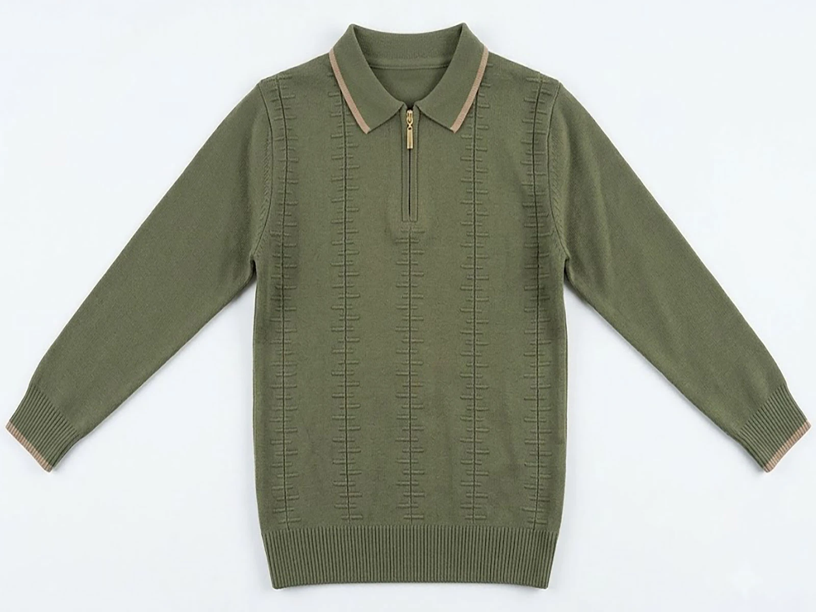 Toptan METEX Çizgili Yakalı Fermuarlı Triko Erkek Sweat  Toptan Bebek Çocuk Giyim - Beniz Kids