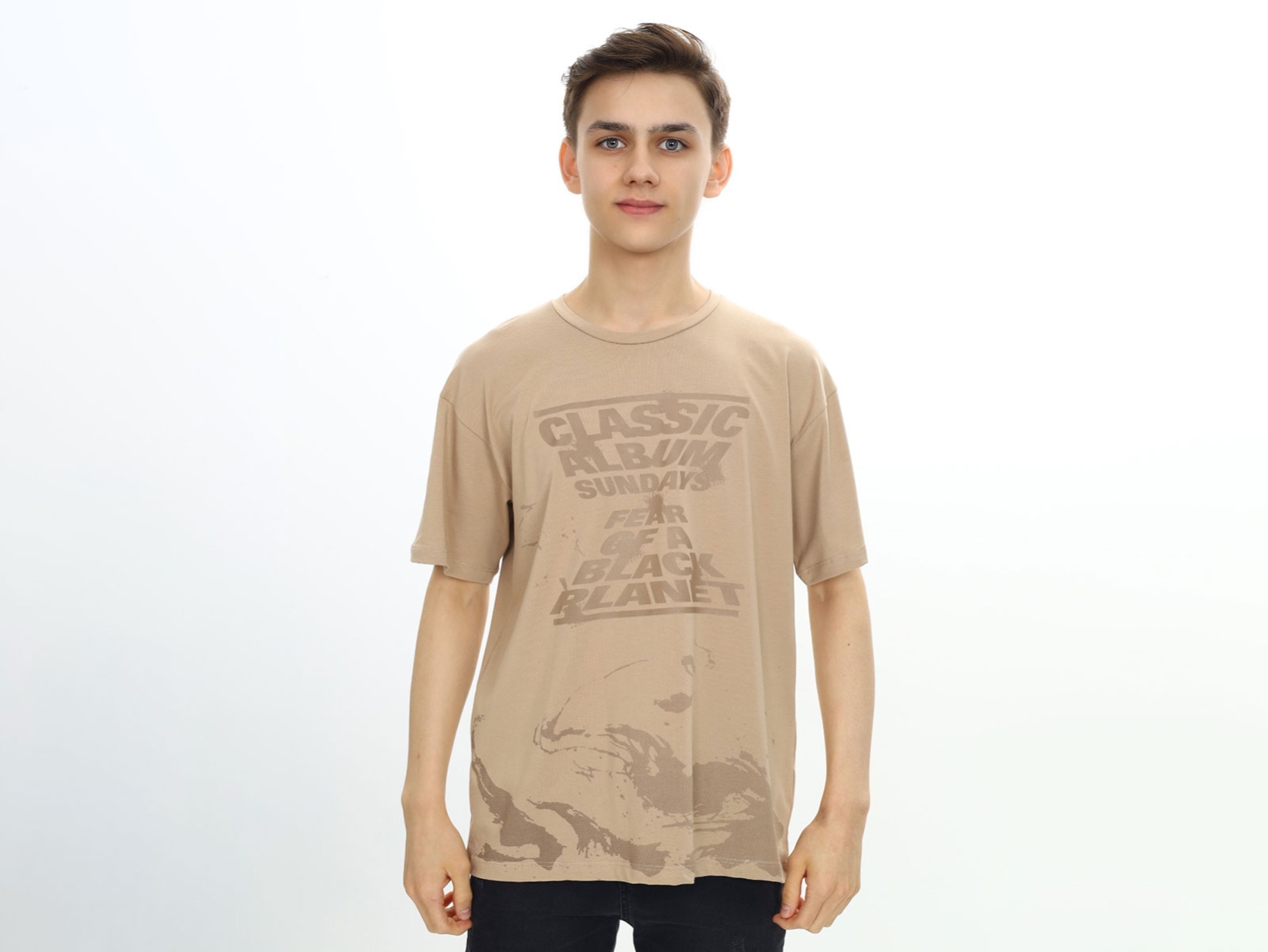 Classic Baskılı Oversize Erkek Tişört