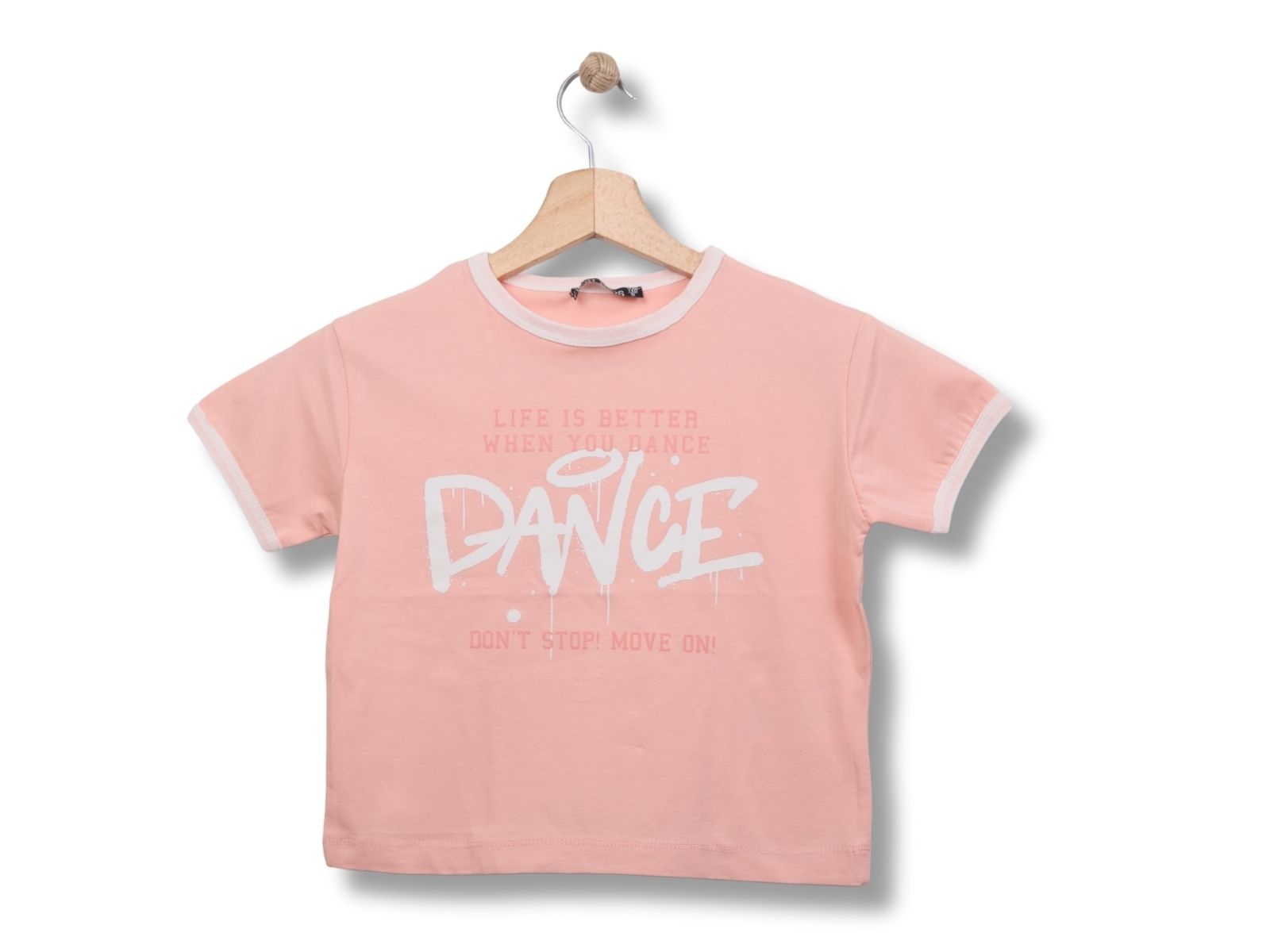 Dance Baskılı Kız Tişört 