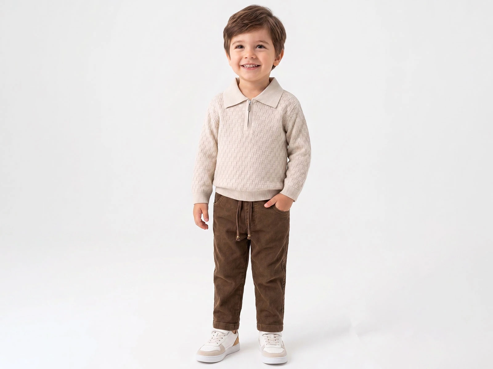 Toptan CANÖZ Desenli Erkek Triko Takım Toptan Bebek Çocuk Giyim - Beniz Kids