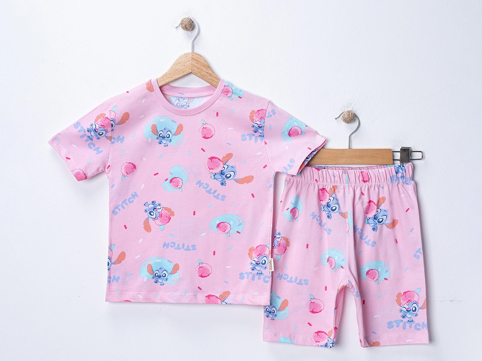 Dondurma Desenli Kız Pijama Takım