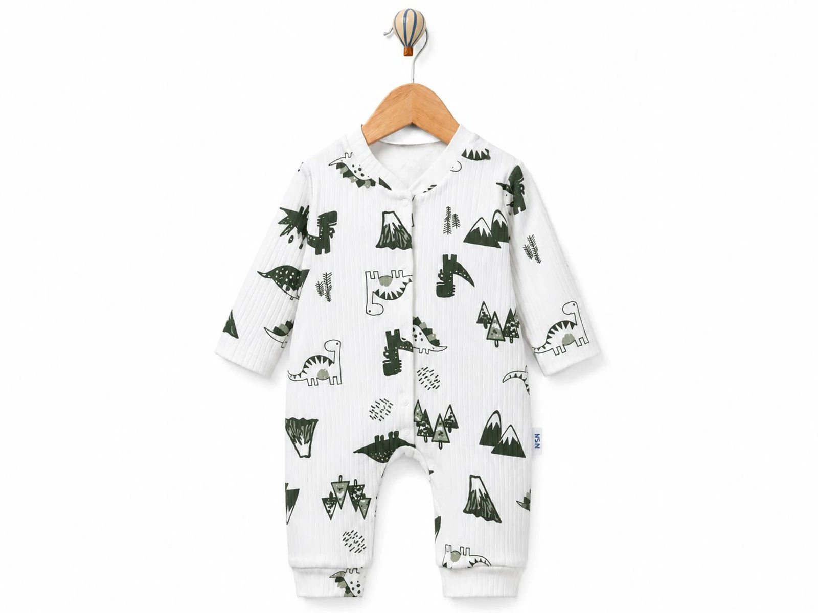 Toptan SÜPERMİNİ  Dino Baskılı Erkek Bebe Tulum Toptan Bebek Çocuk Giyim - Beniz Kids