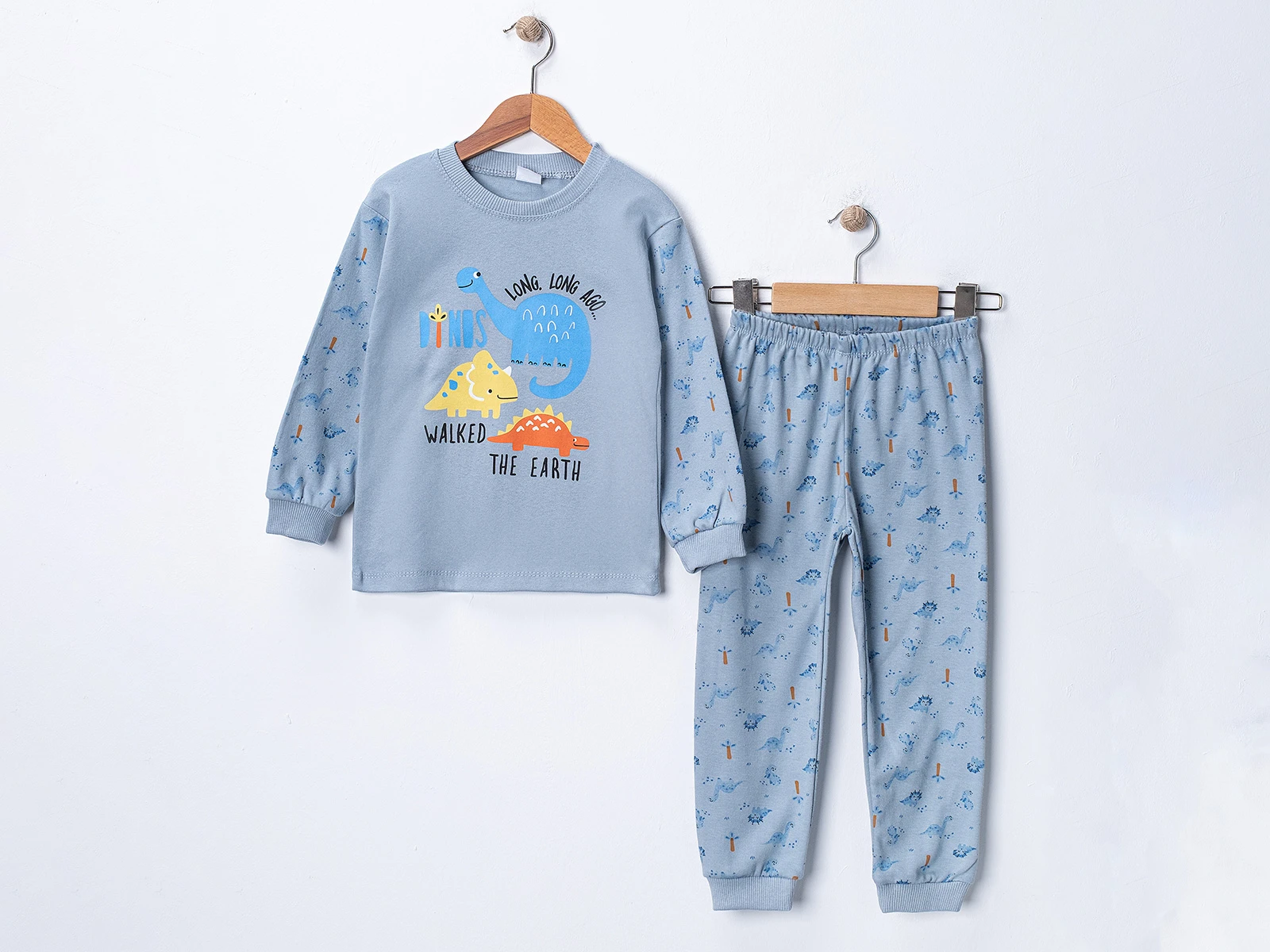Dino Baskılı Erkek Pijama Takım