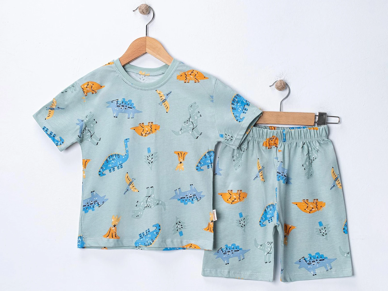 Dino Desenli Erkek Pijama Takım