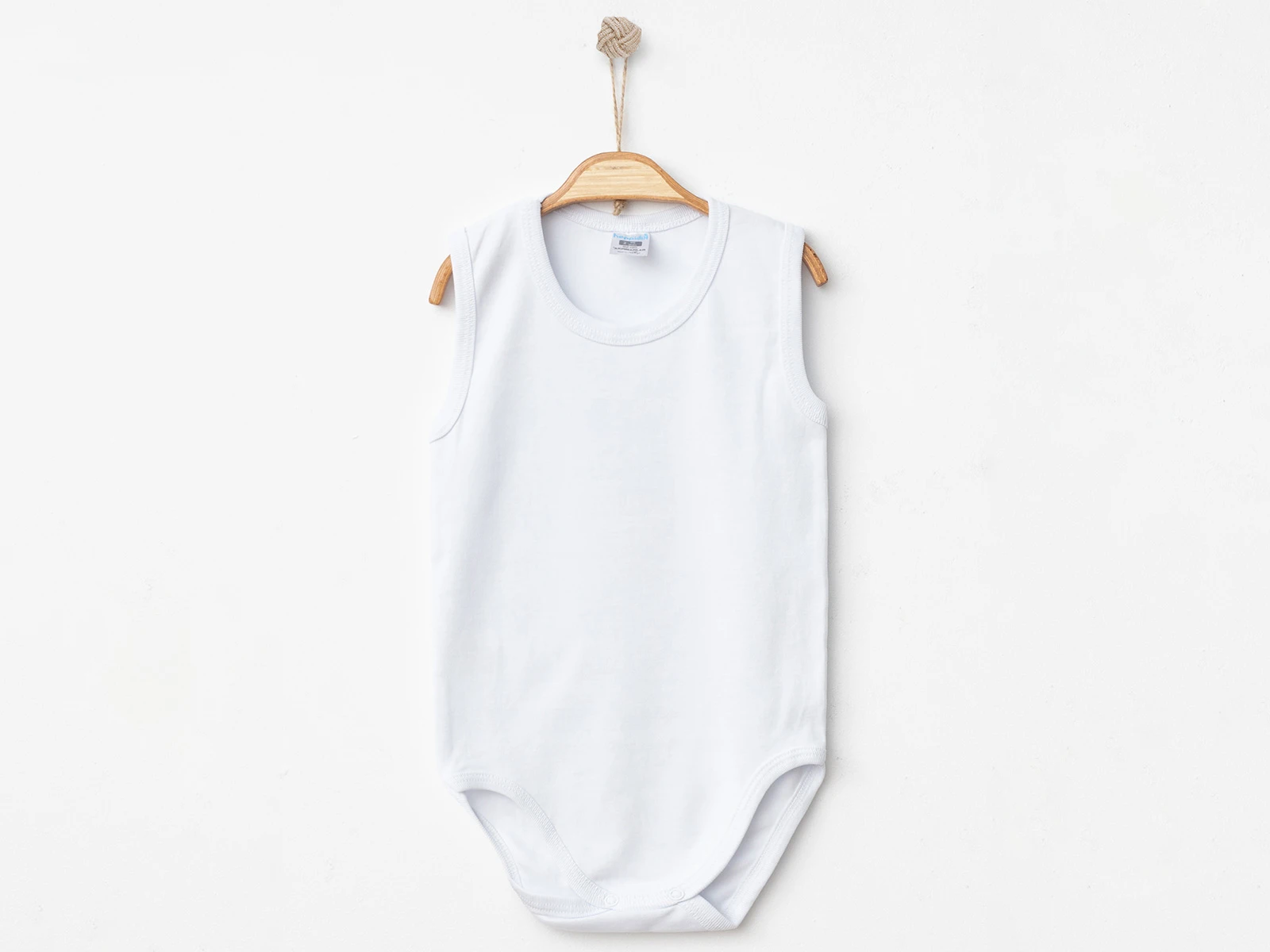 Düz Askılı Unisex Çıtçıtlı Badi