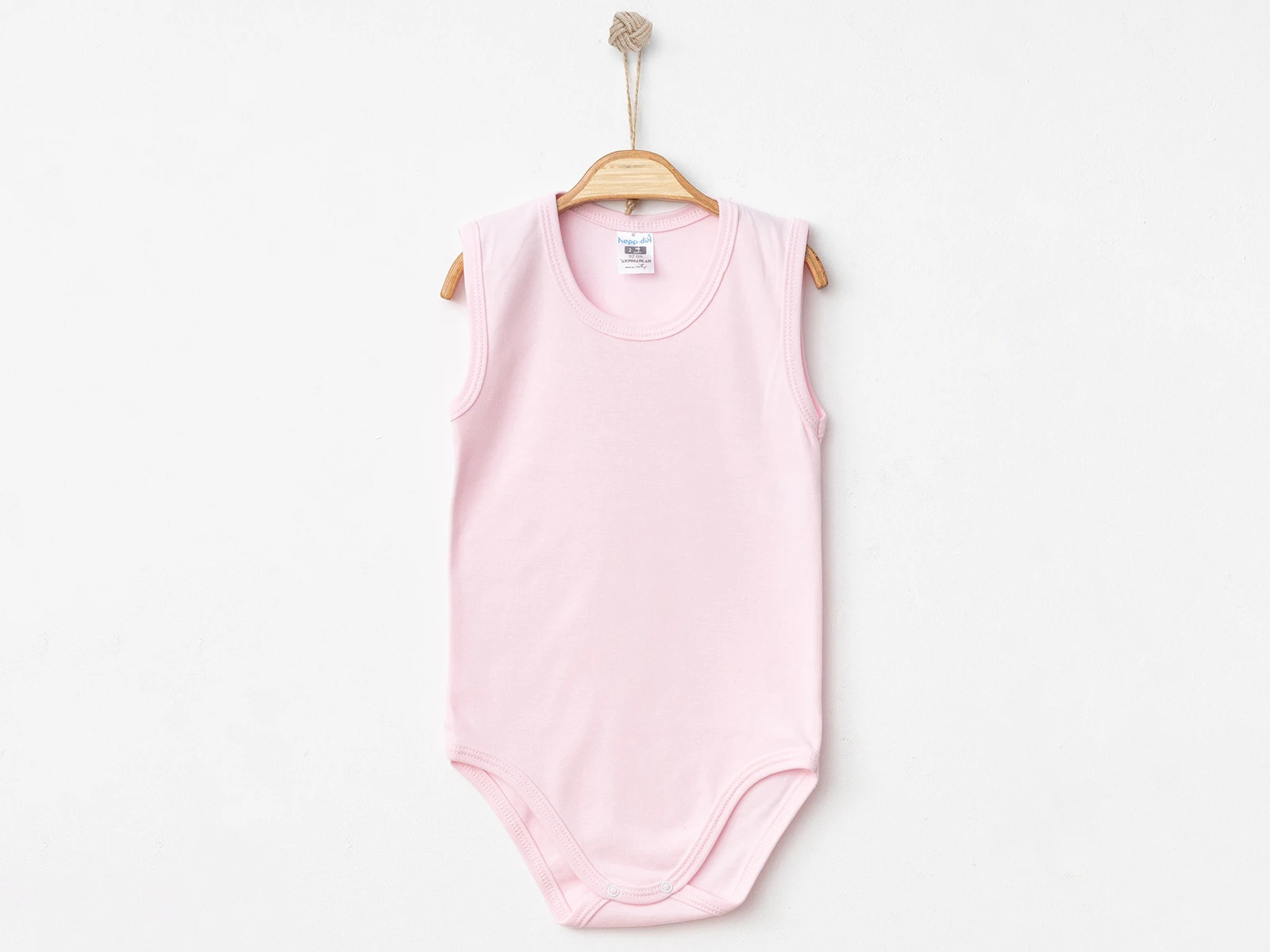 Düz Askılı Unisex Çıtçıtlı Badi