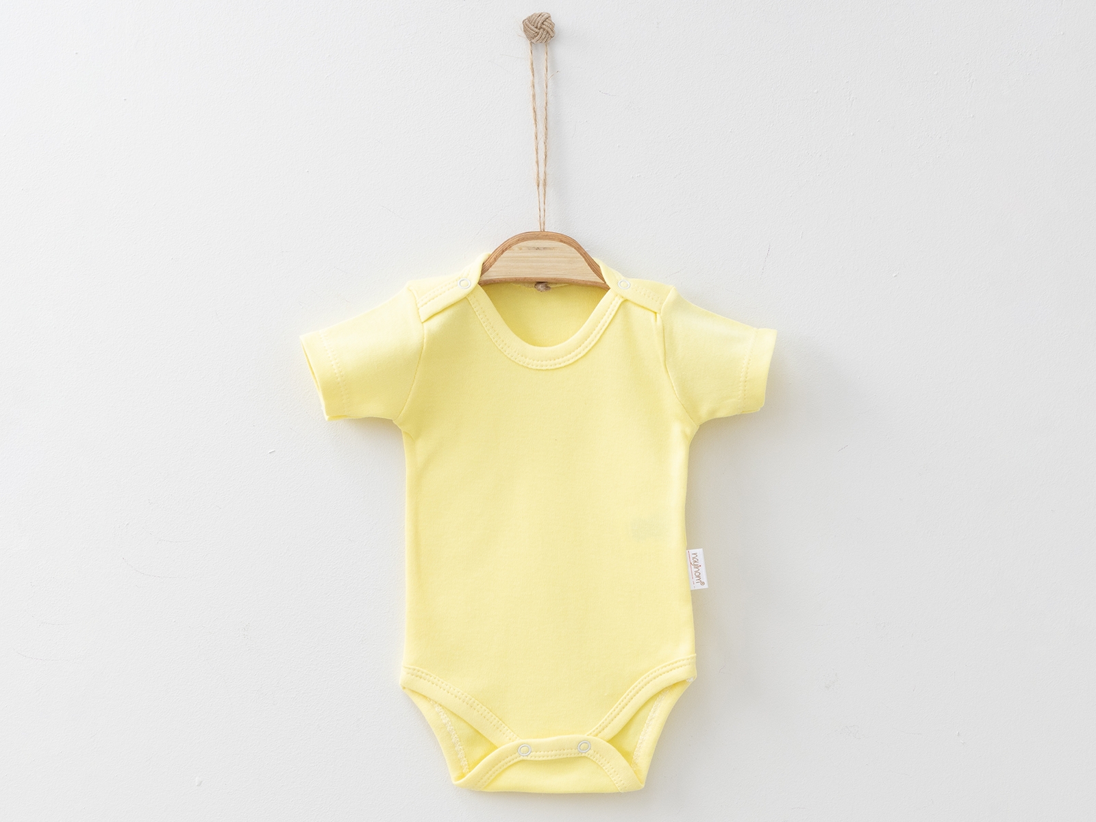 Düz Kısa Kollu Unisex Çıtçıtlı Badi