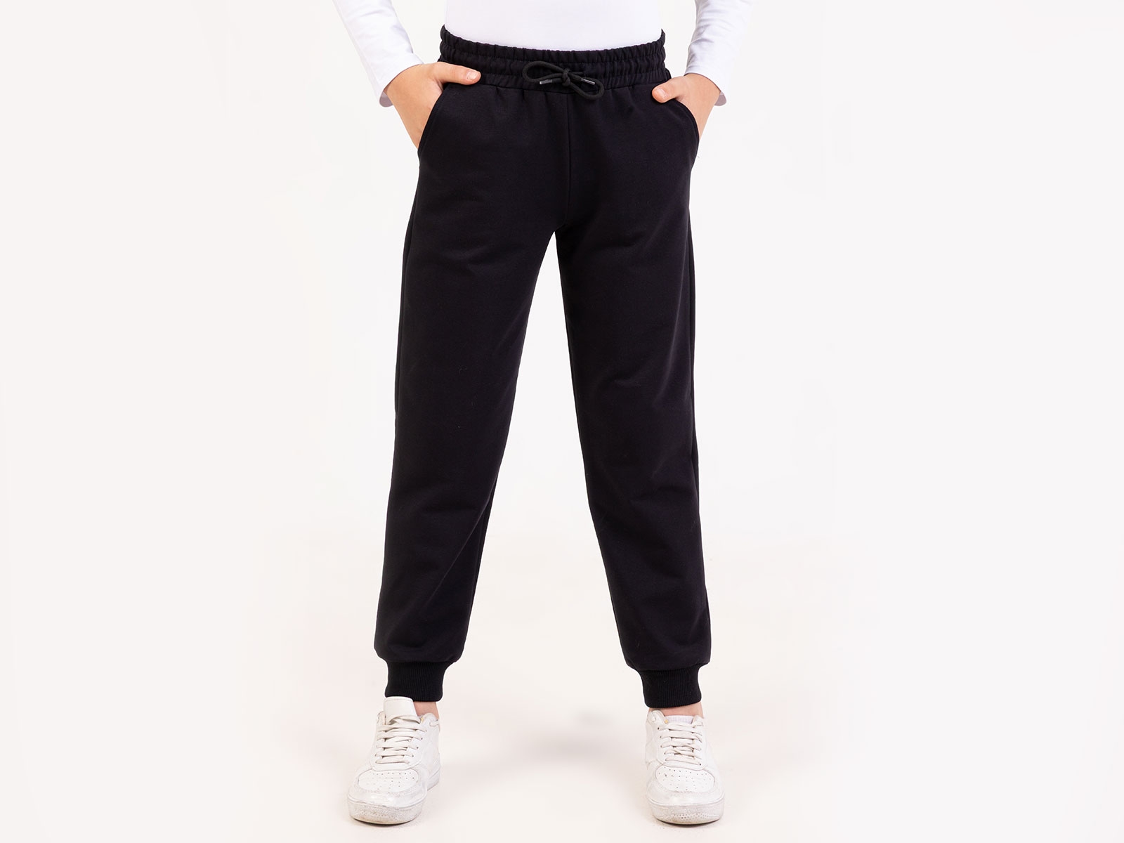 Düz Klasik Unisex Okul Tek Alt