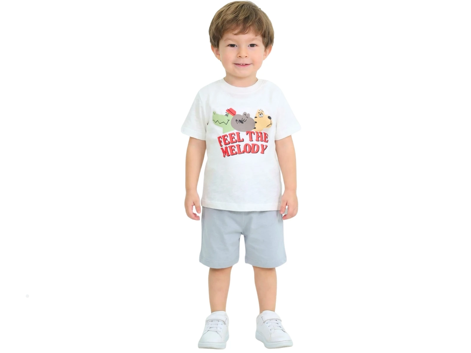 Feel Baskılı Bebe Erekek Takım