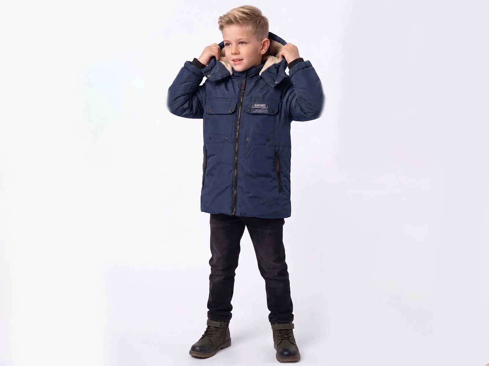 Toptan KEREM TEKSTİL (BOSS) Fermuar Cepli Düğmeli Kapşonlu Erkek Mont  Toptan Bebek Çocuk Giyim - Beniz Kids